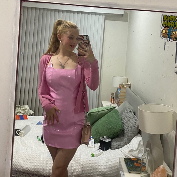 PrettyLittleThing Dresses & Skirts - SELLING! Pretty little thing faux leather mini dress